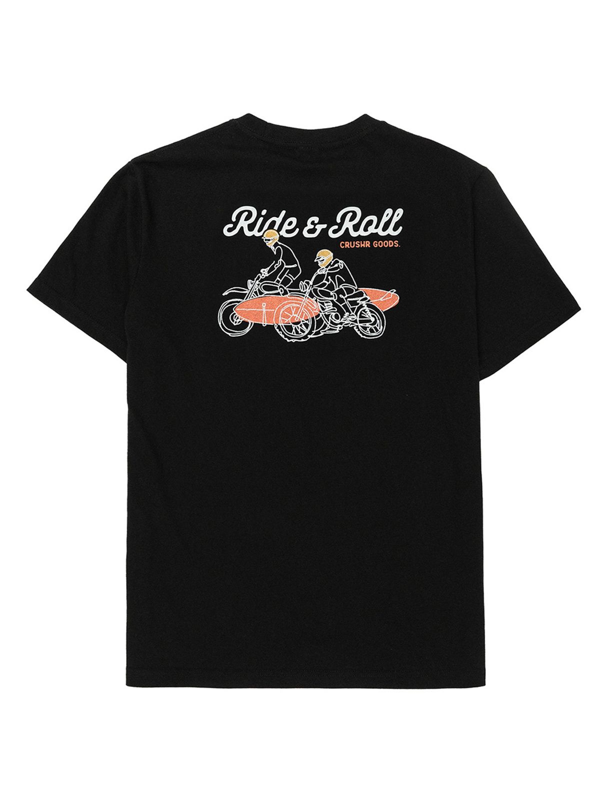 크러셔(CRUSHR) BIKE & SURFBOARD T-SHIRTS - BLACK