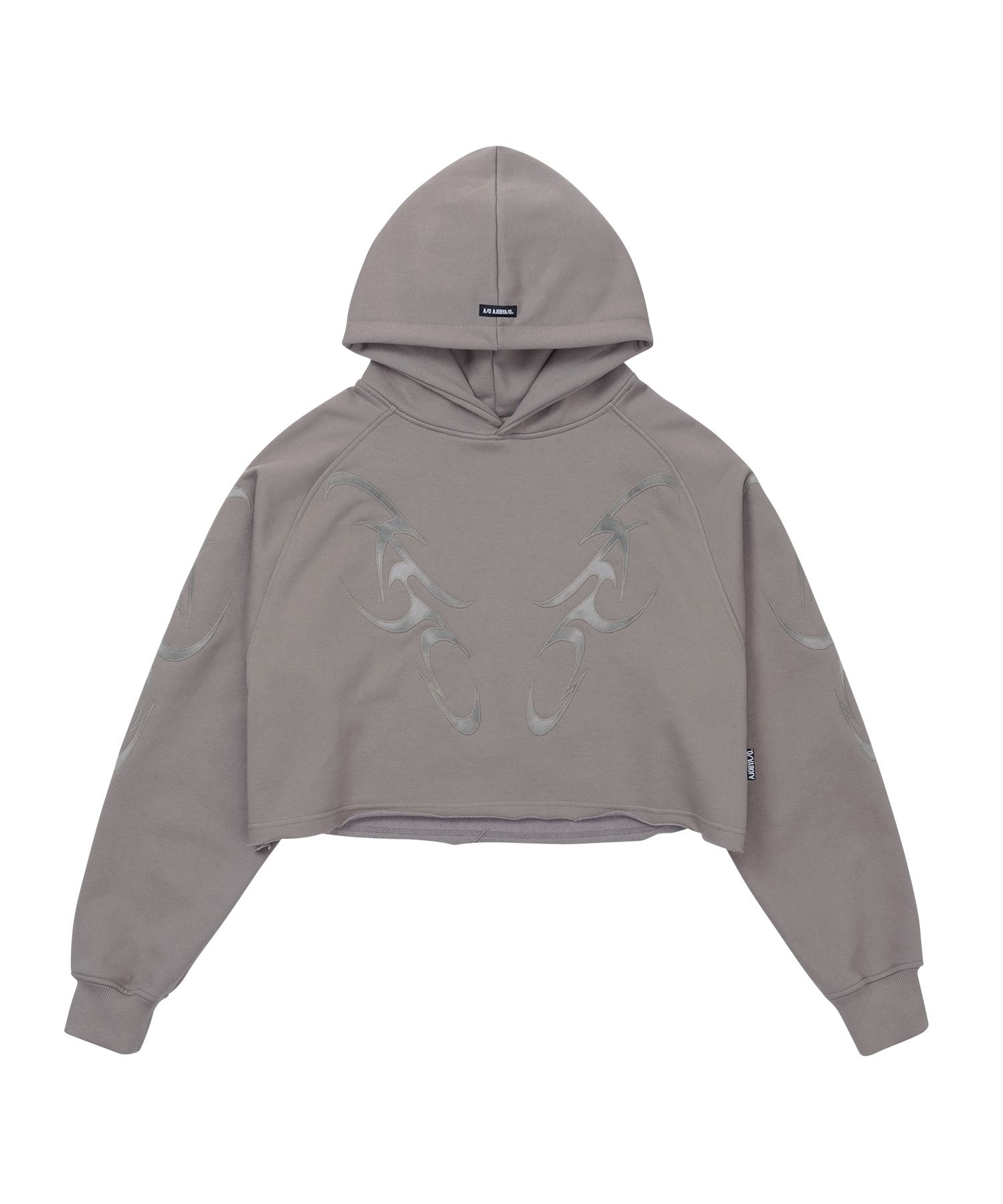MUSINSA | AJOBYAJO Curve Pocket Washed Hoodie [CHARCOAL]