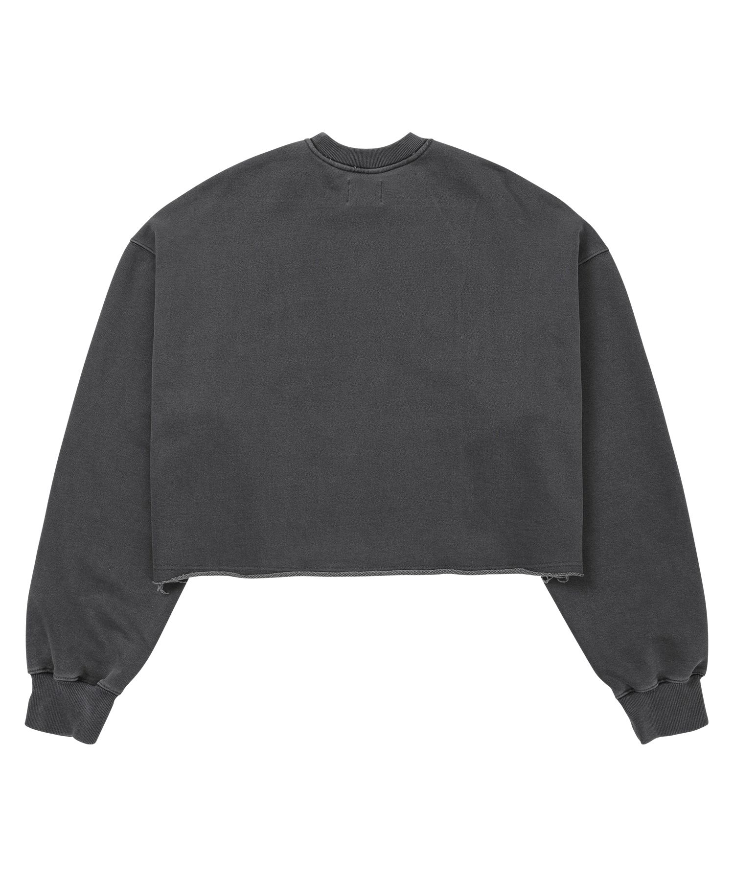 【AJO AJOBYAJO】24FW★ THE CHAIN Washed Cropped Sweatshirt THE CHAIN Washed Cropped Sweatshirt [CHARCOAL] - AJOBYAJO