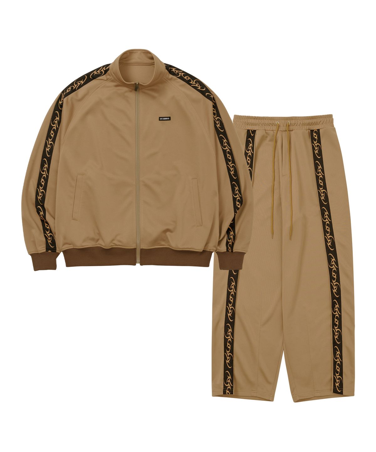 아조바이아조(AJOBYAJO) [SET] Oversized Raglan Track Set-Up [MOCHA]