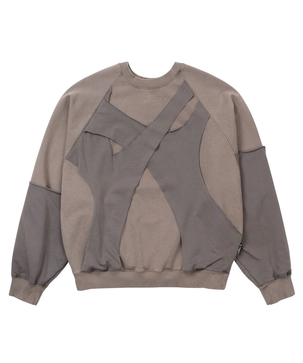 아조바이아조(AJOBYAJO) Paneled Washed Sweatshirt [DUSTY BEIGE]
