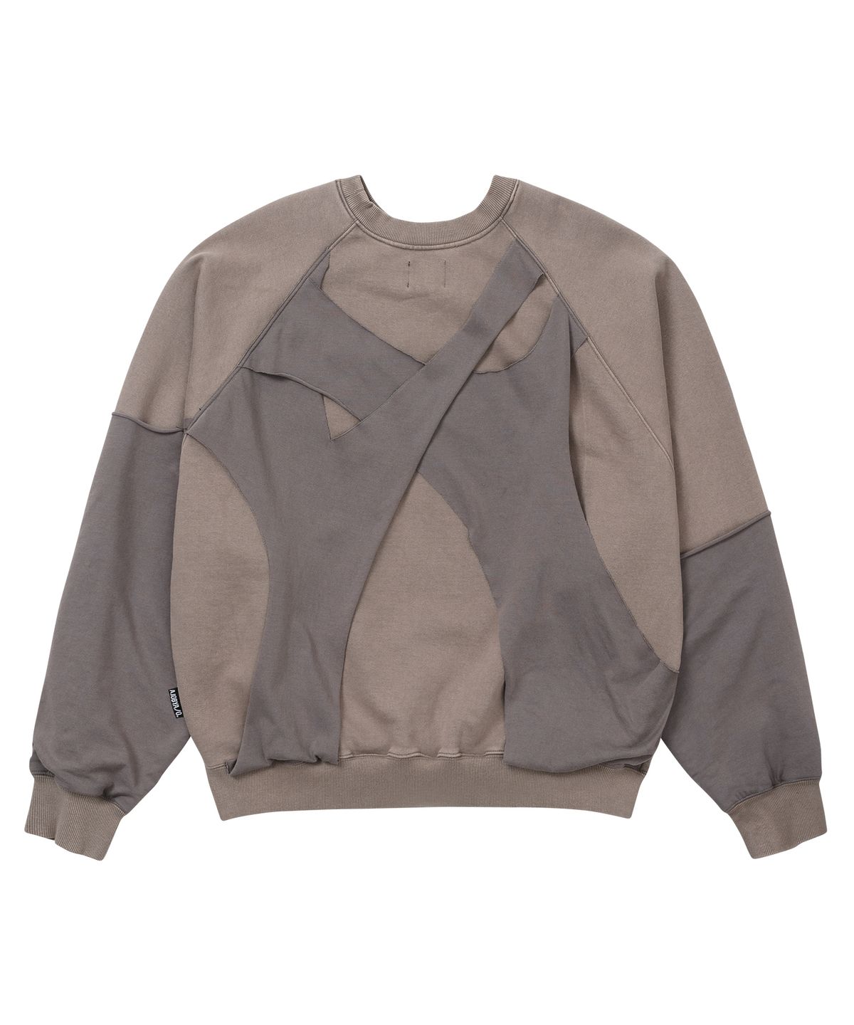 아조바이아조(AJOBYAJO) Paneled Washed Sweatshirt [DUSTY BEIGE]