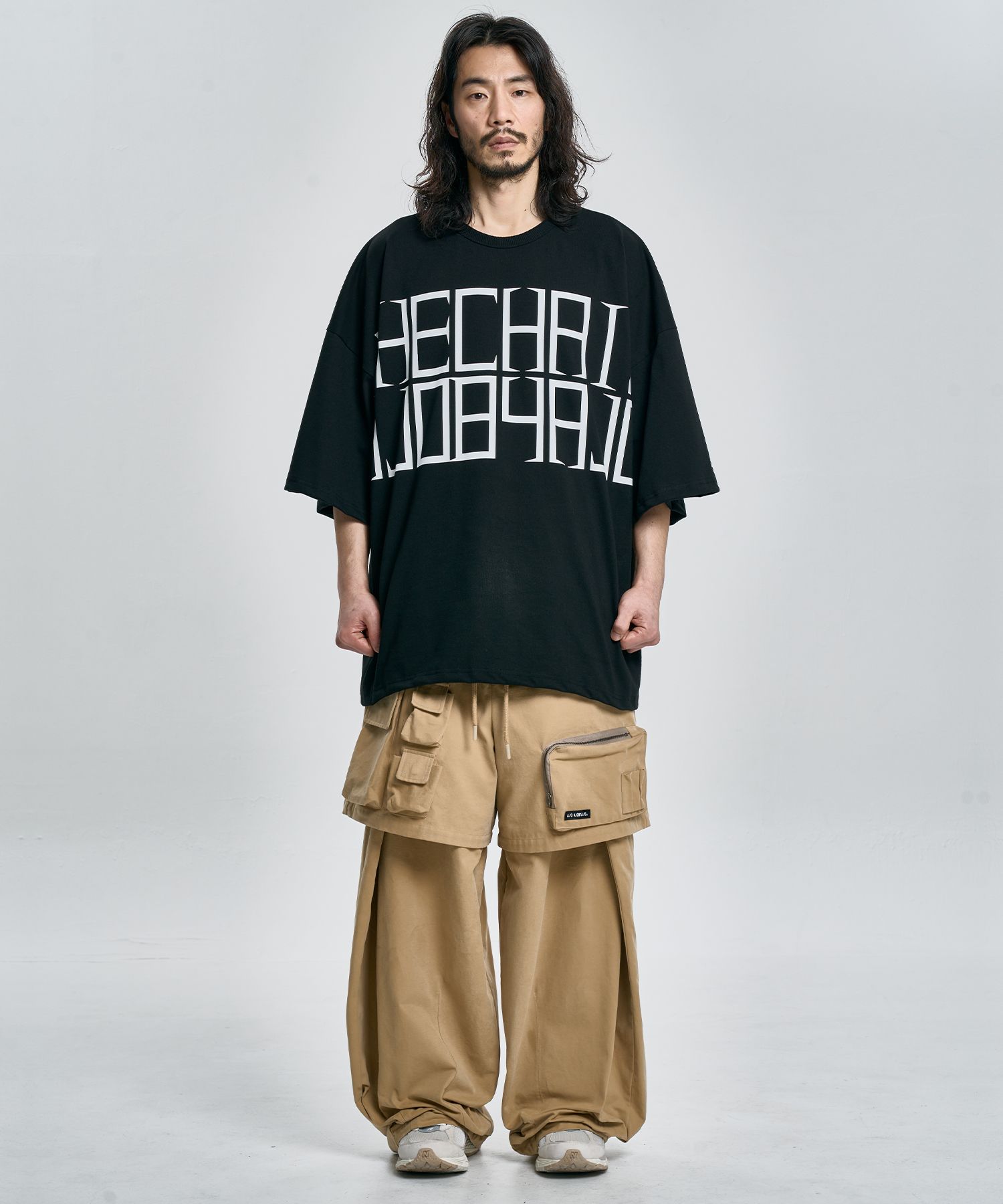【AJO AJOBYAJO】Itaewon Story Cotton Pants MUSINSA | AJOBYAJO Pocket Layered Oversized Cotton Pants [BEIGE]