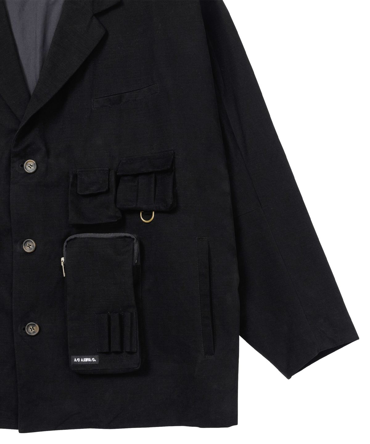 아조바이아조(AJOBYAJO) Multi Pocket Batwing Jacket [BLACK]