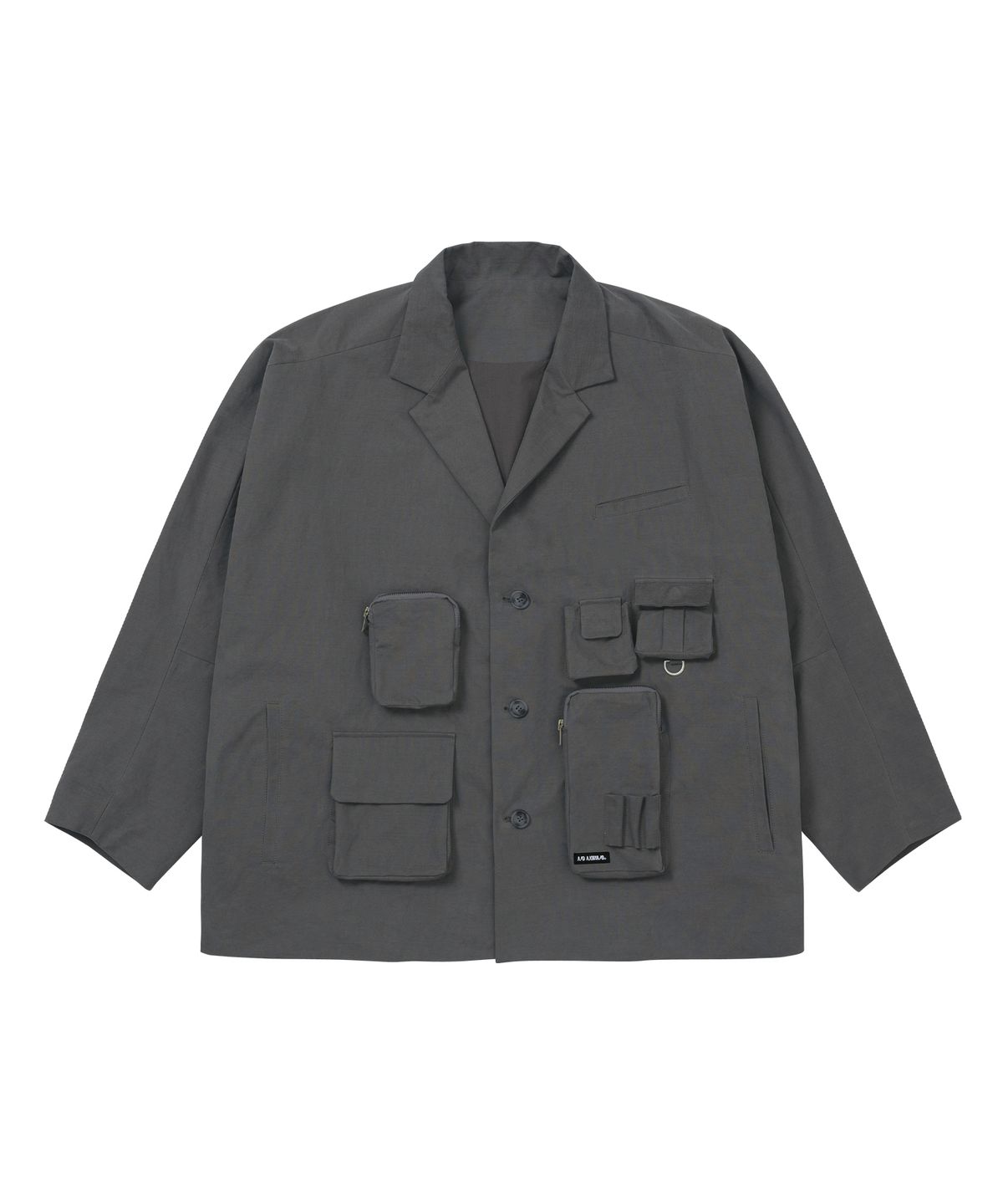 아조바이아조(AJOBYAJO) Multi Pocket Batwing Jacket [GREY]
