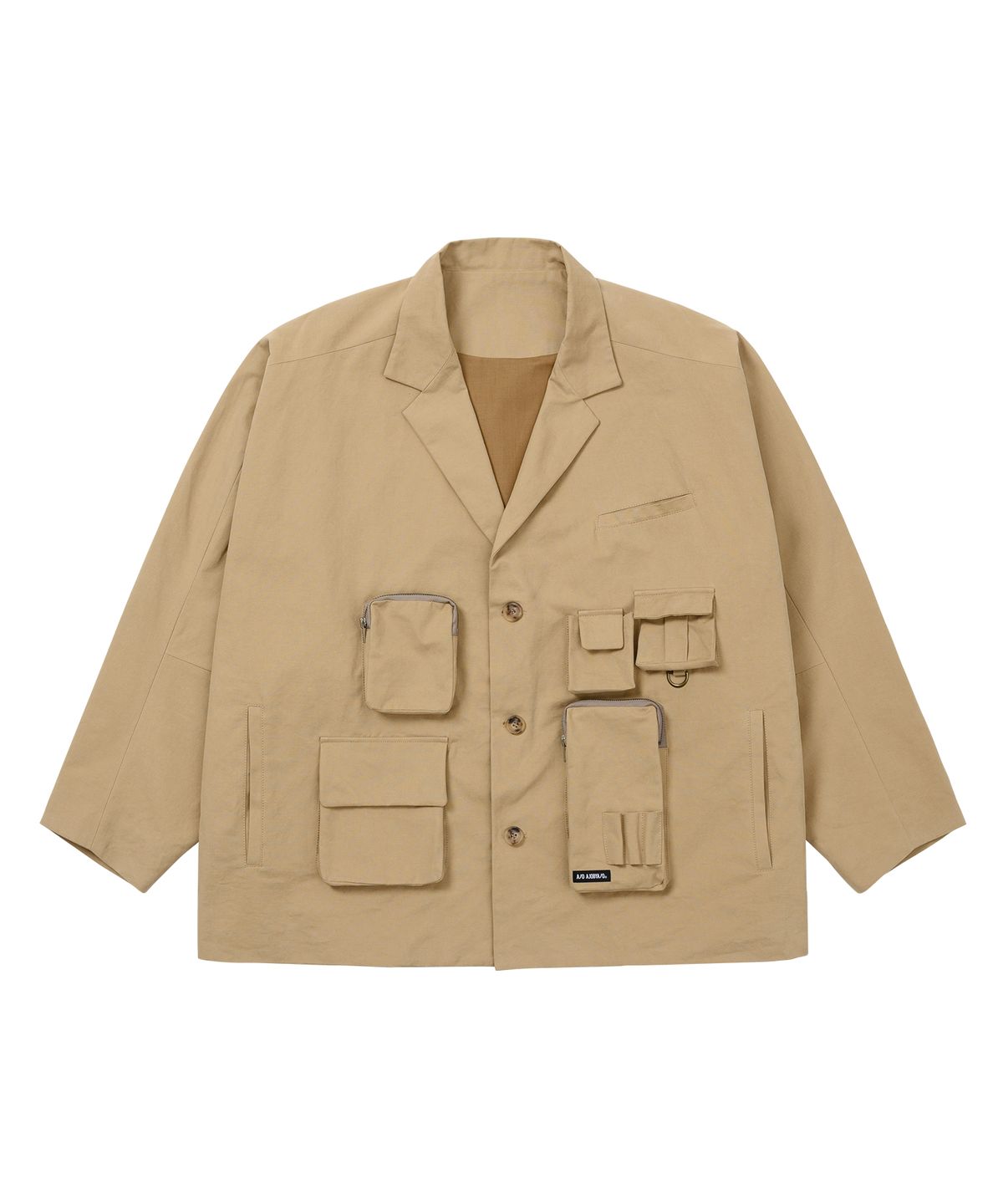 아조바이아조(AJOBYAJO) Multi Pocket Batwing Jacket [BEIGE]