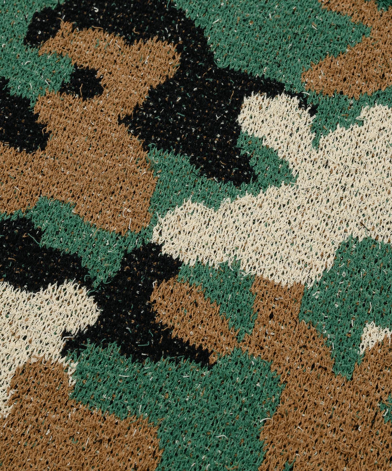 【AJO AJOBYAJO】24FW★ Teddy Bear Camouflage Knit Sweater AJO BY AJO] Teddy Bear Camouflage Knit Sweater (KHAKI