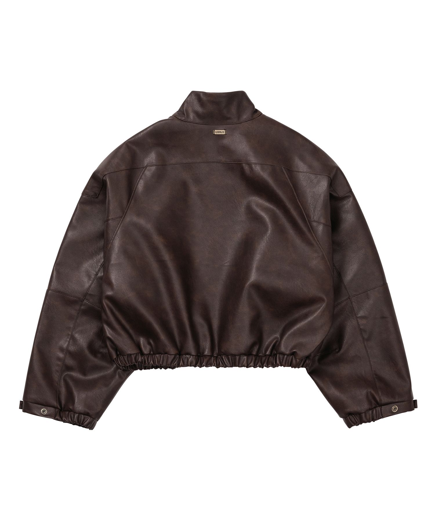 本革 leather short blouson 80-90's euro 56 LEATHER SHORT BLOUSON