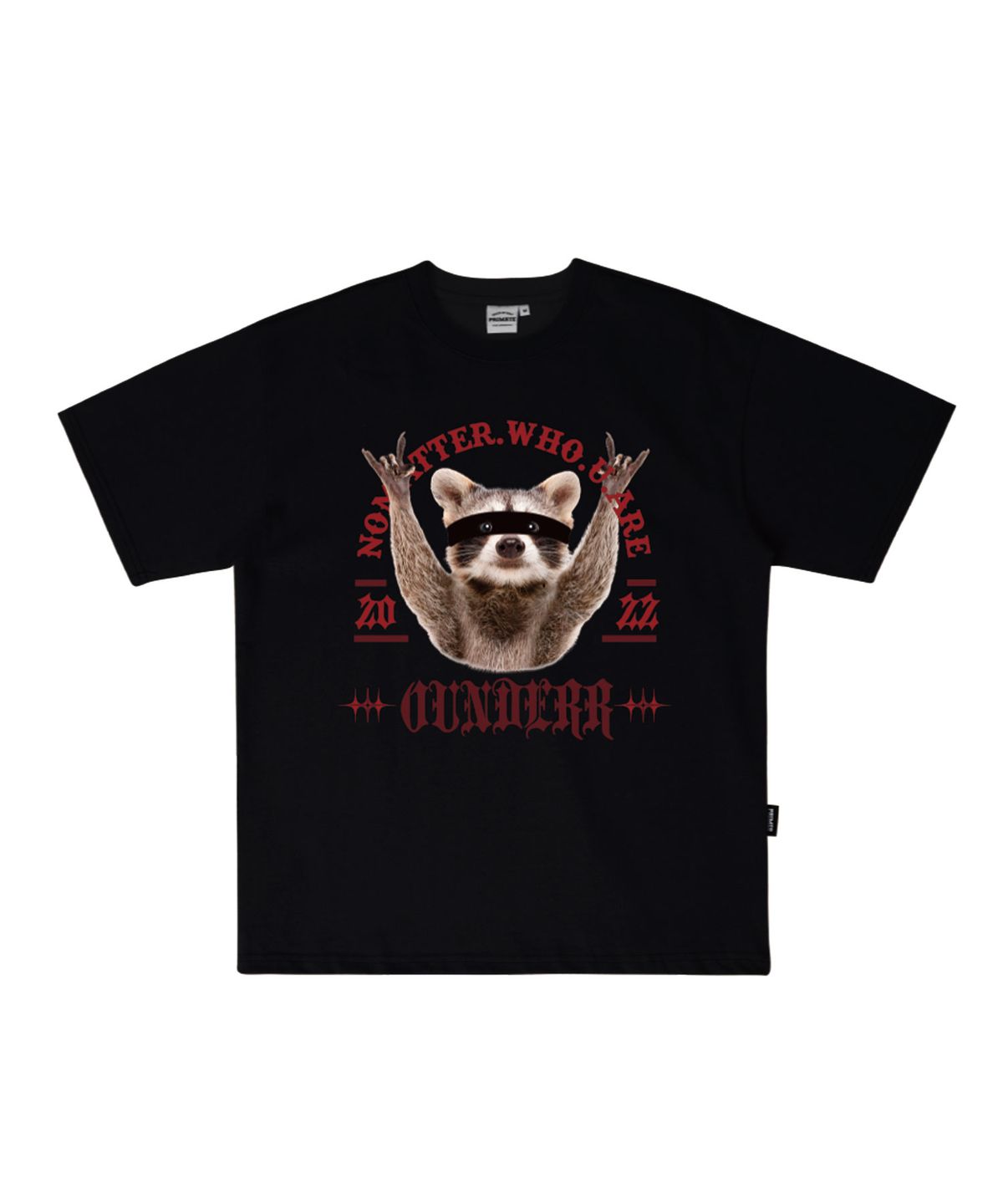 오언더알(OUNDERR) MASK RACCON 오버핏 반팔티셔츠 [6COLORS]
