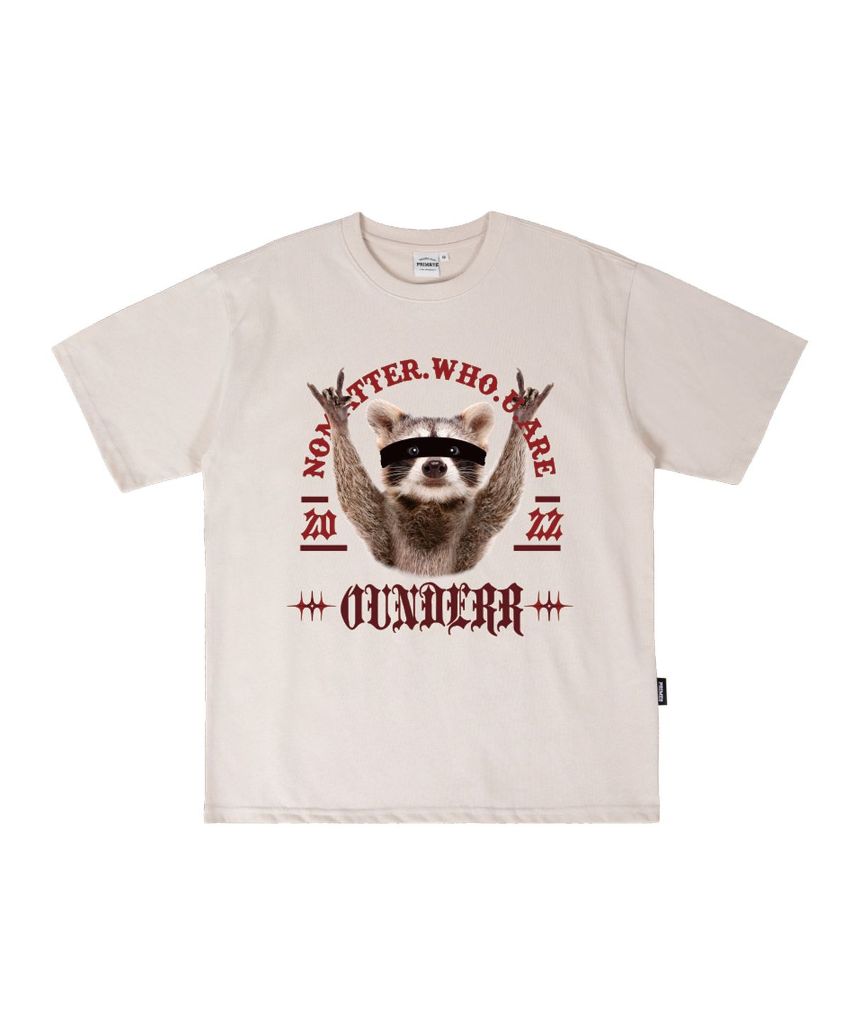 오언더알(OUNDERR) MASK RACCON 오버핏 반팔티셔츠 [6COLORS]