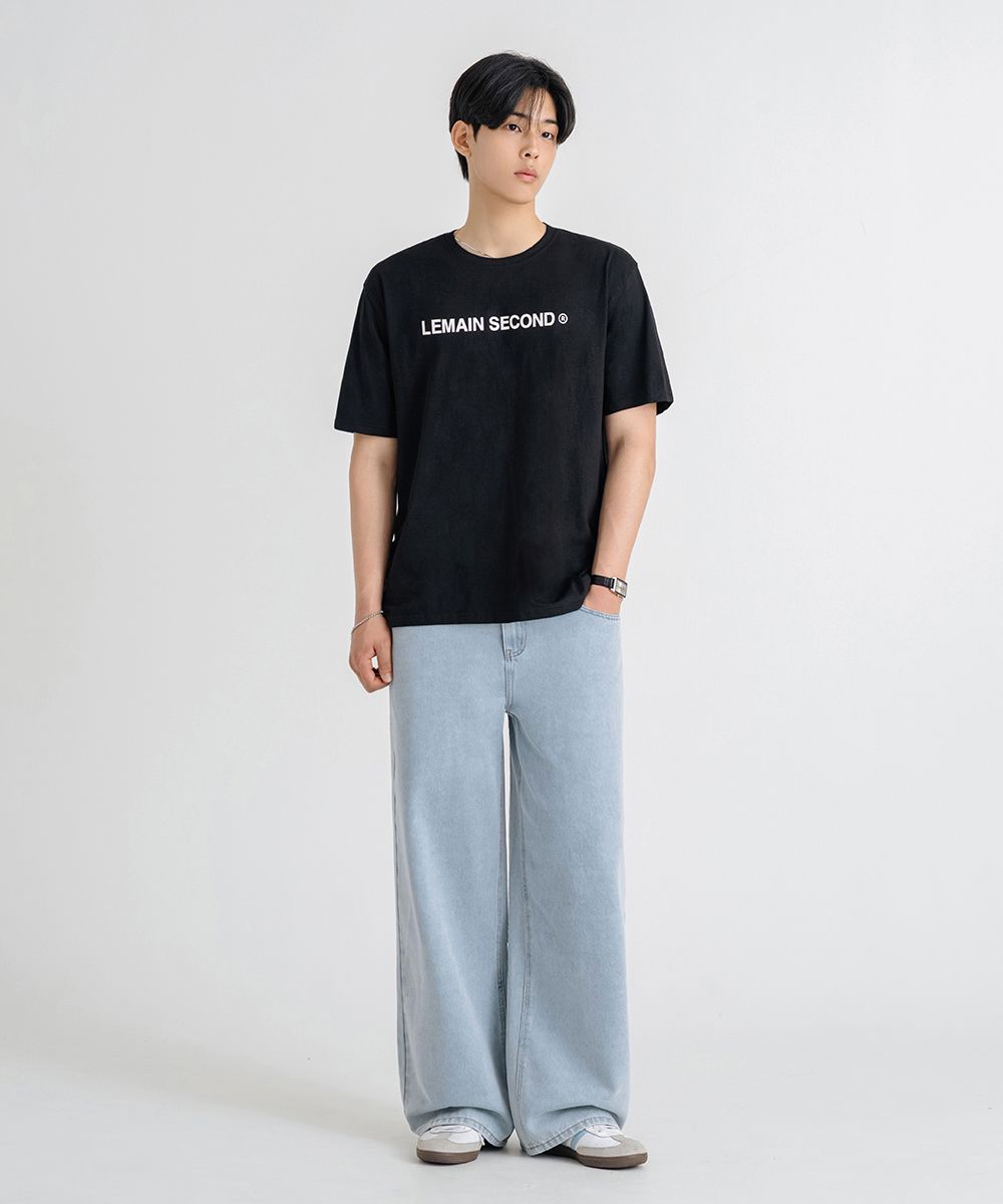 ★MUSINSA STANDARD★ Scrub washed wide denim pants light ind MUSINSA | MUSINSA STANDARD Scrub Washed Wide Denim Pants