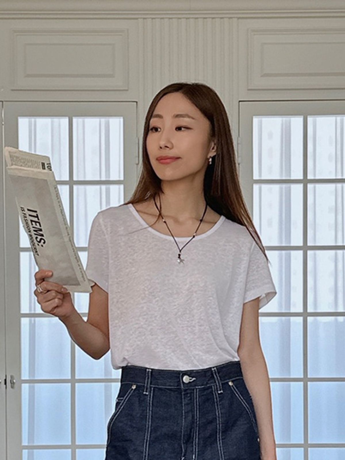 로브로브(LOVLOV) NOAH LINEN T-SHIRT