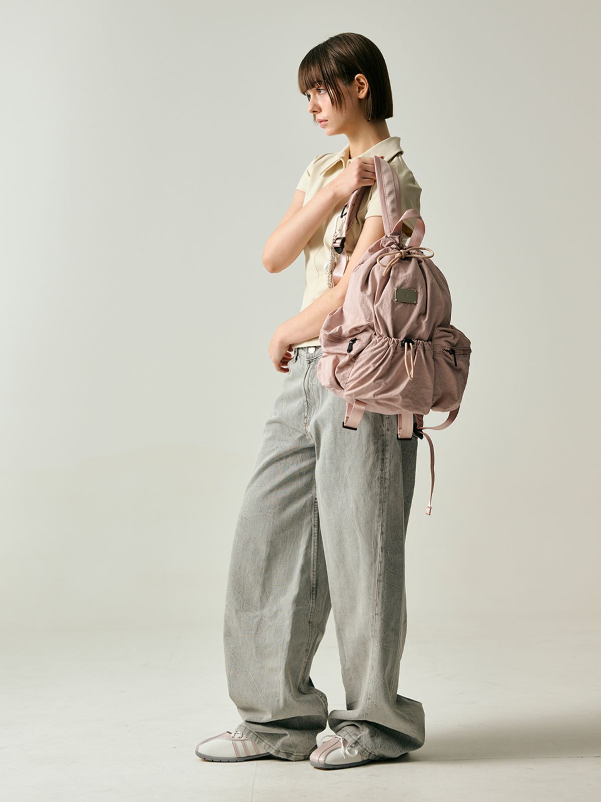 샐볼(SALBOL) LIGHT STREET SMALL BACKPACK [PINK]