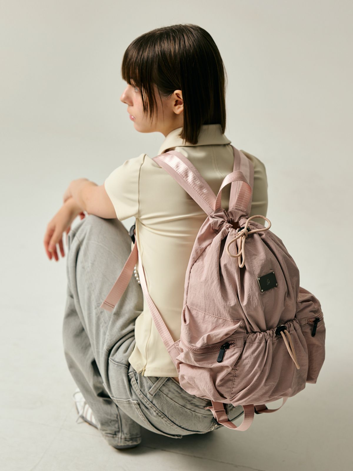 샐볼(SALBOL) LIGHT STREET SMALL BACKPACK [PINK]