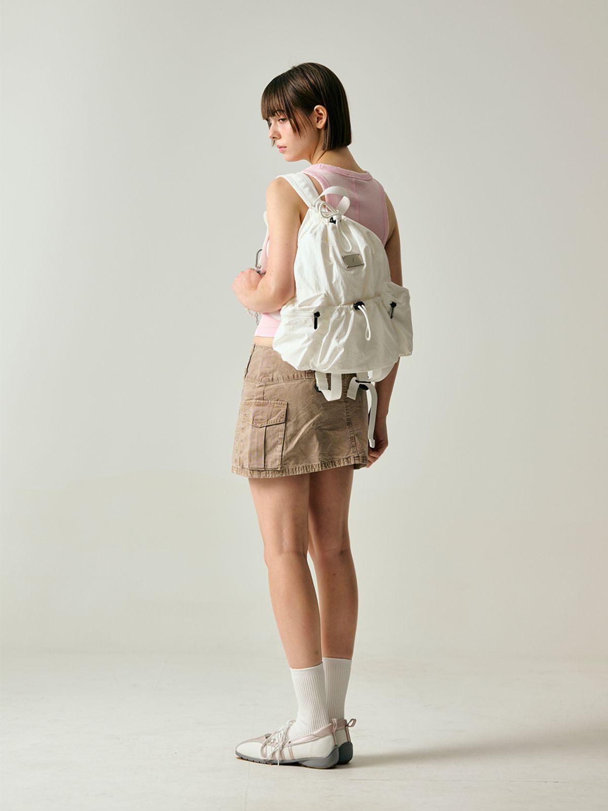샐볼(SALBOL) LIGHT STREET SMALL BACKPACK [IVORY]
