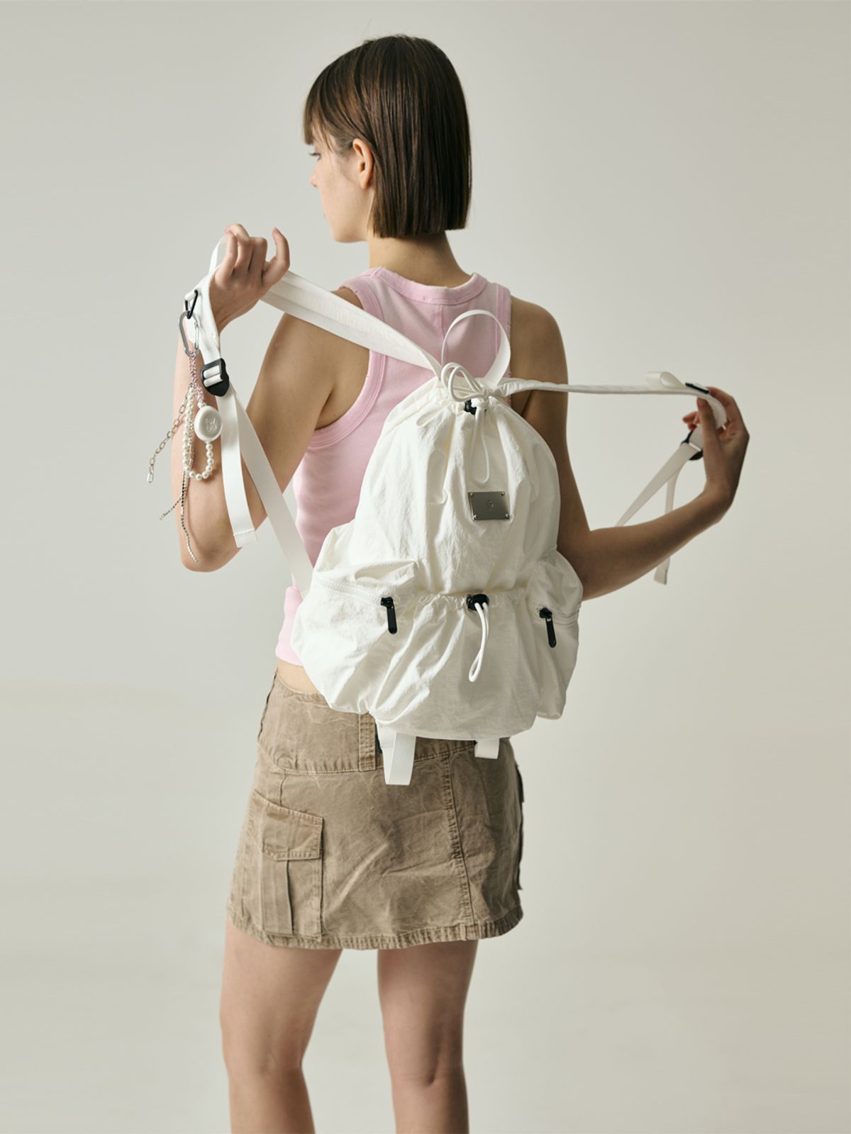 샐볼(SALBOL) LIGHT STREET SMALL BACKPACK [IVORY]