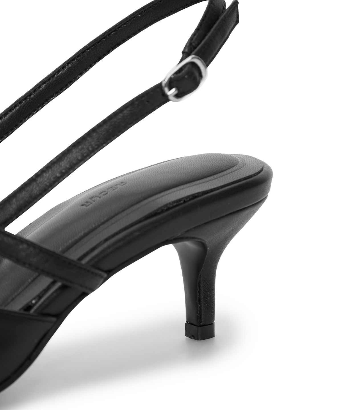 르쿠어에쿠어(RECUR ECUR) T-strap slingback Black