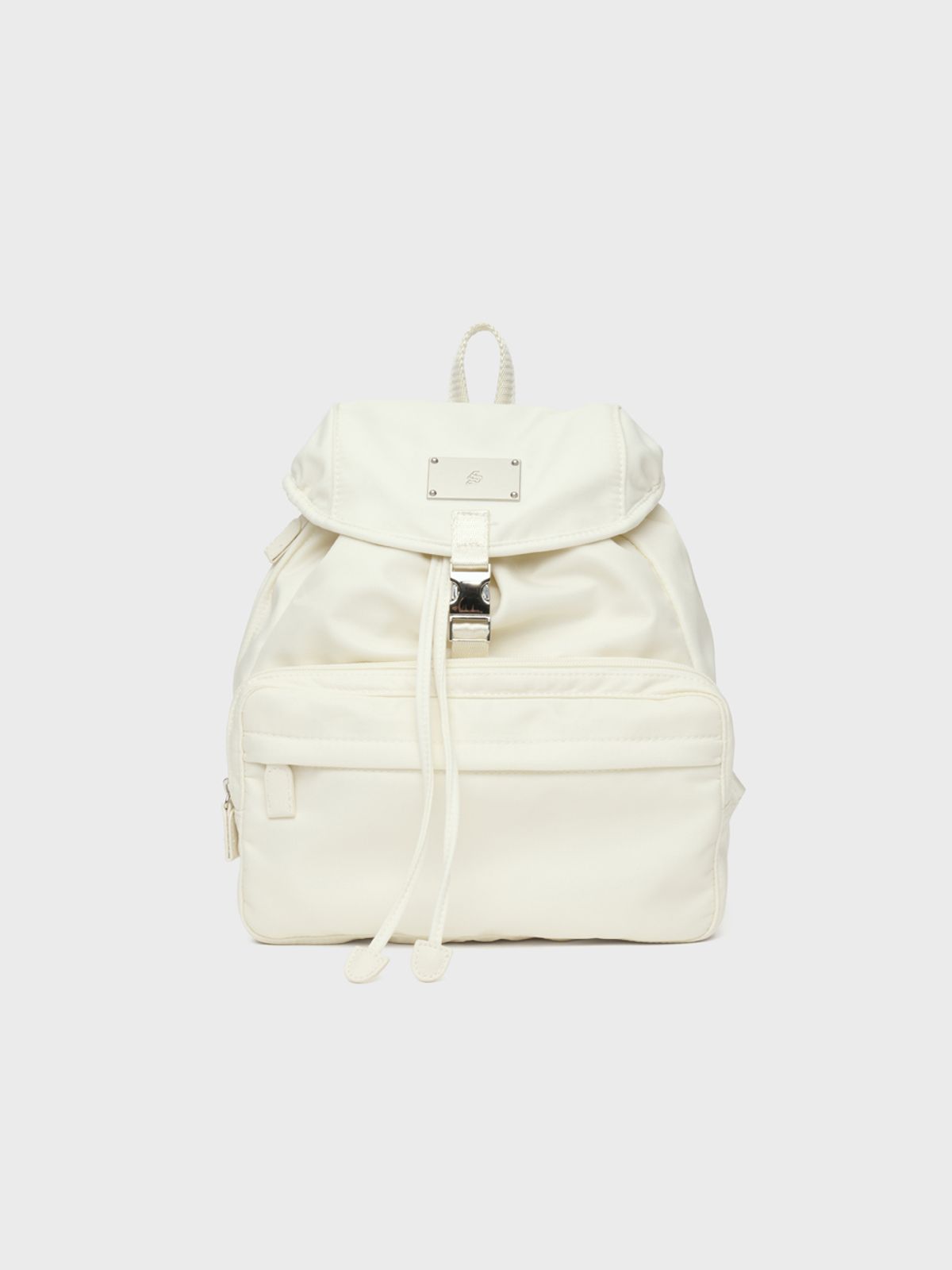 샐볼(SALBOL) SYMBOL NYLON SMALL BACKPACK [IVORY]