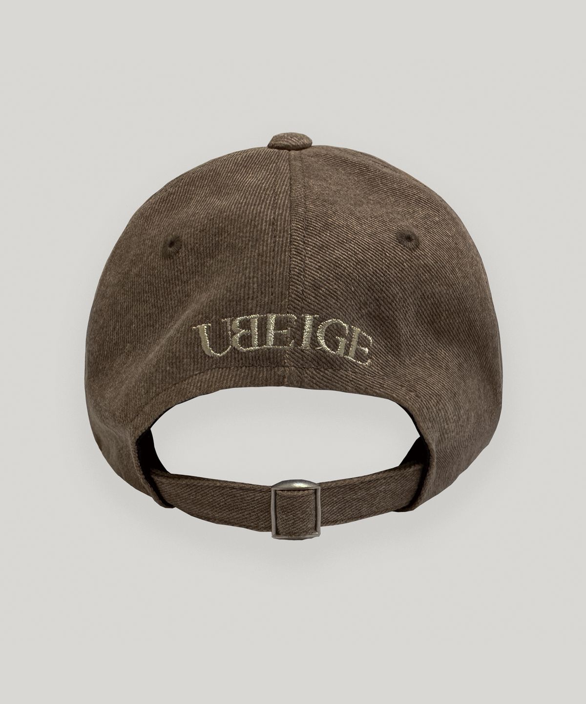 유베이지(UBEIGE) 리본 피그먼트 볼캡 (Brown)
