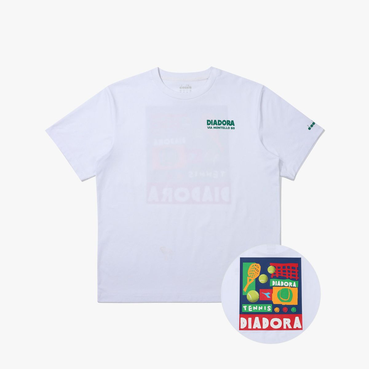 디아도라(diadora) AIRTEX 그래픽 티셔츠 WHITE