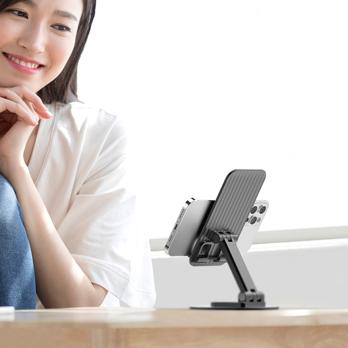 스카이(SKY) 360도 회전 높이 각도조절 핸드폰 거치대 ES30MS