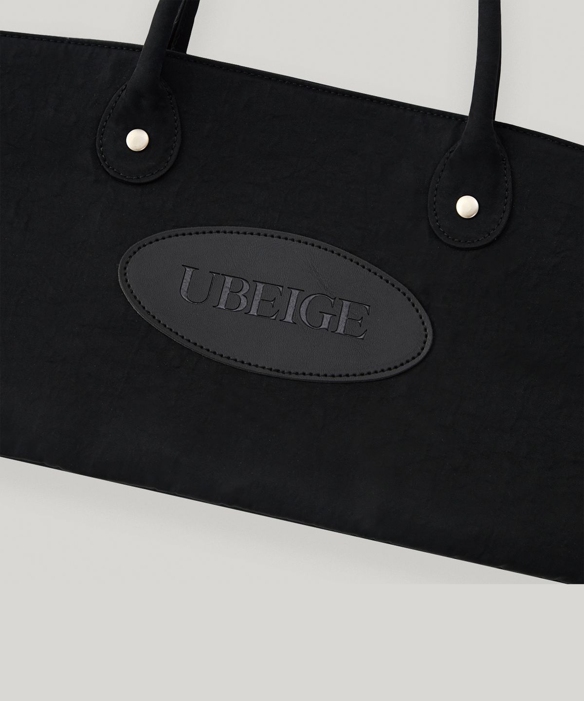 유베이지(UBEIGE) 나일론 패치 토트백 (Black)
