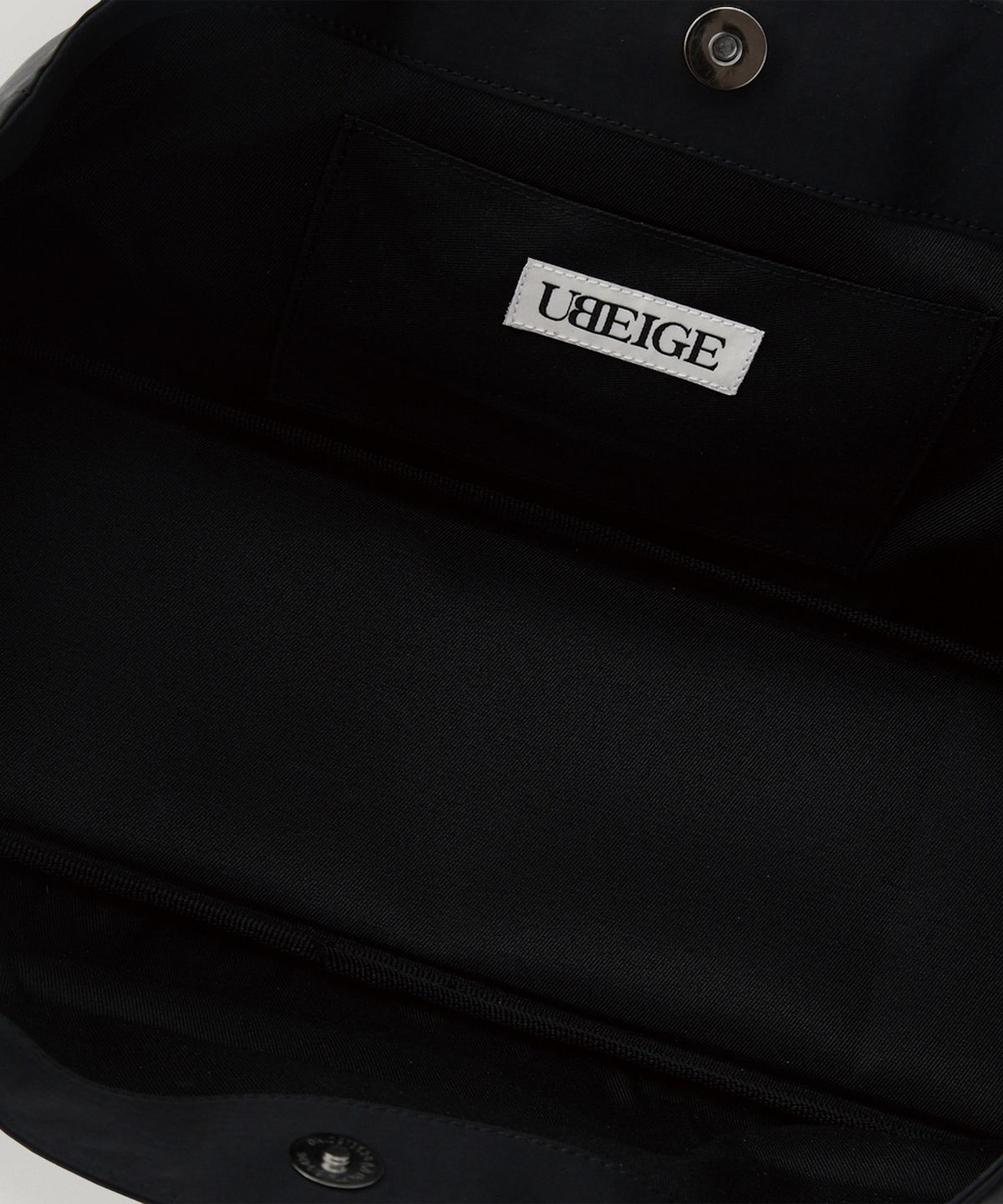유베이지(UBEIGE) 나일론 패치 토트백 (Black)