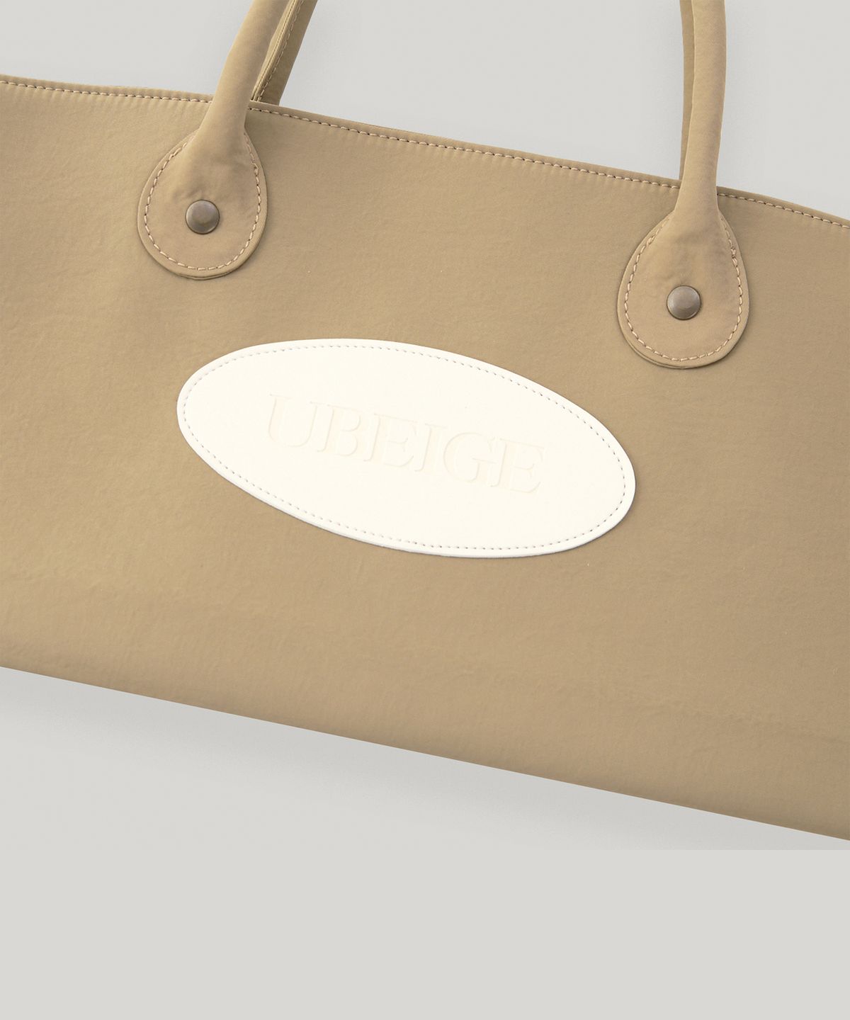 유베이지(UBEIGE) 나일론 패치 토트백 (Beige)