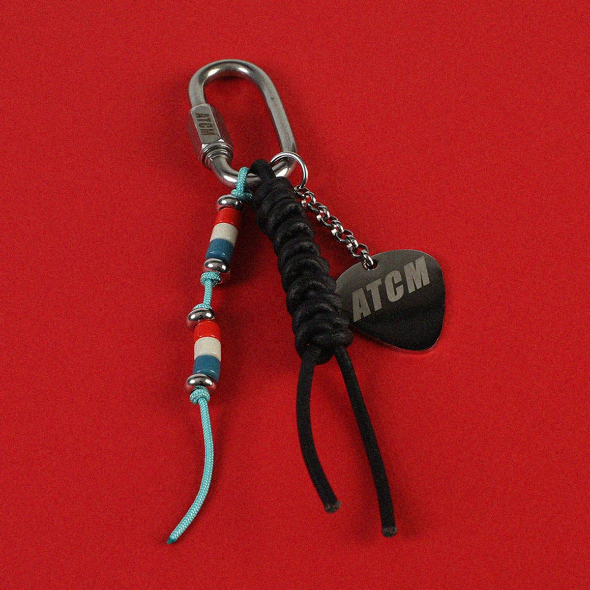 어센틱모즈(AUTHENTICMODS) ATCM leather keyring(black)