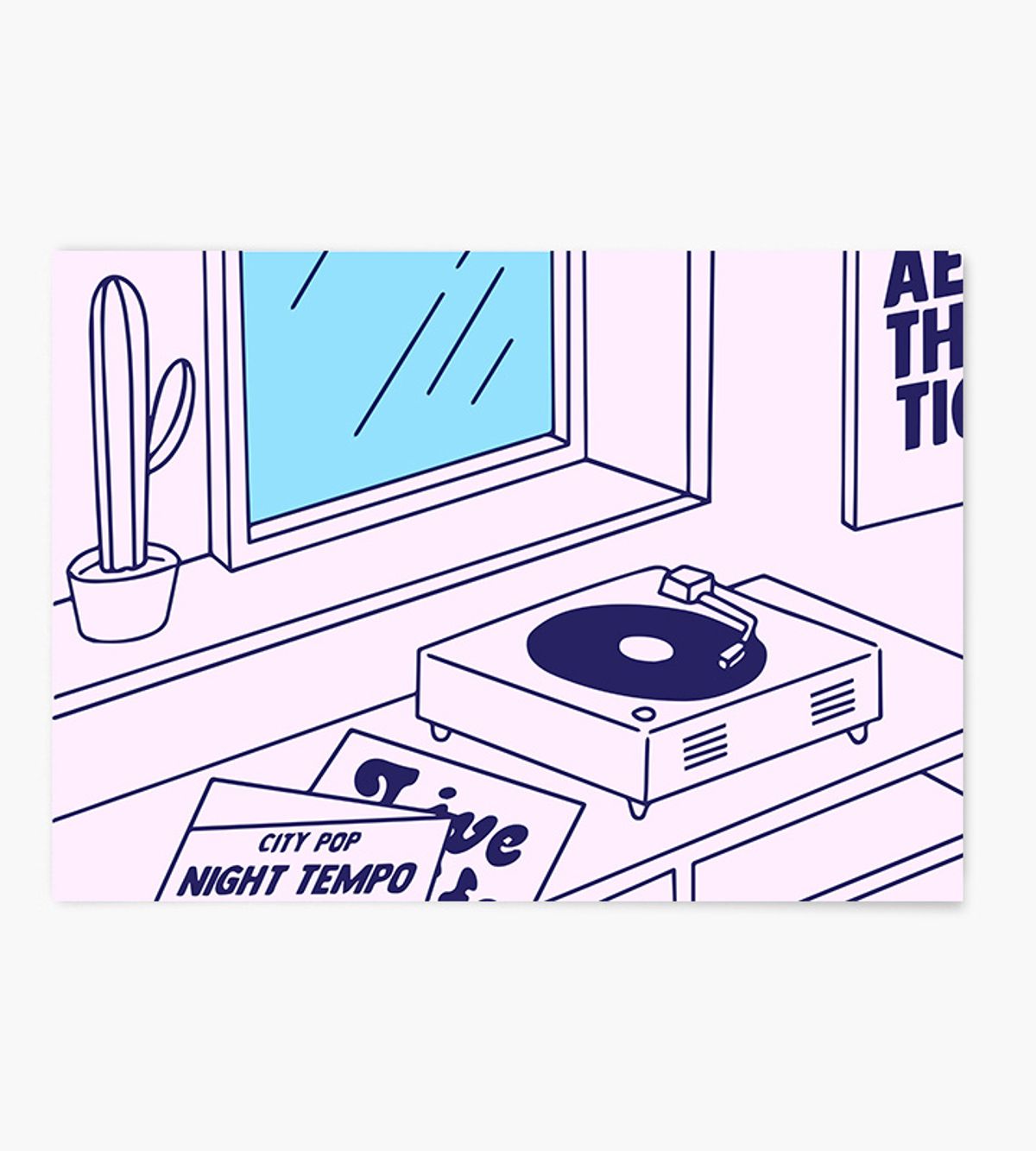 아트밀(ARTMILL) 썸머 페스티벌 여름 그림액자 50종 - S33 시티팝