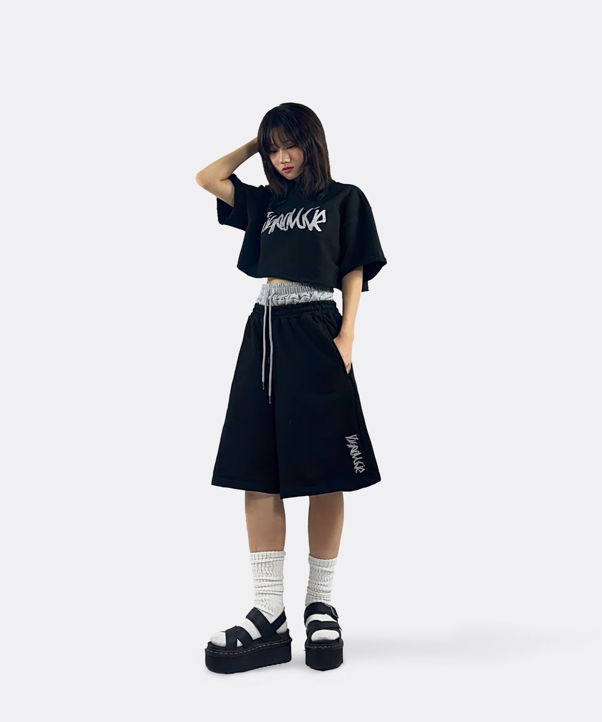 디그노루시르(DIGNOLUCIR) 더블레이어 버뮤다팬츠