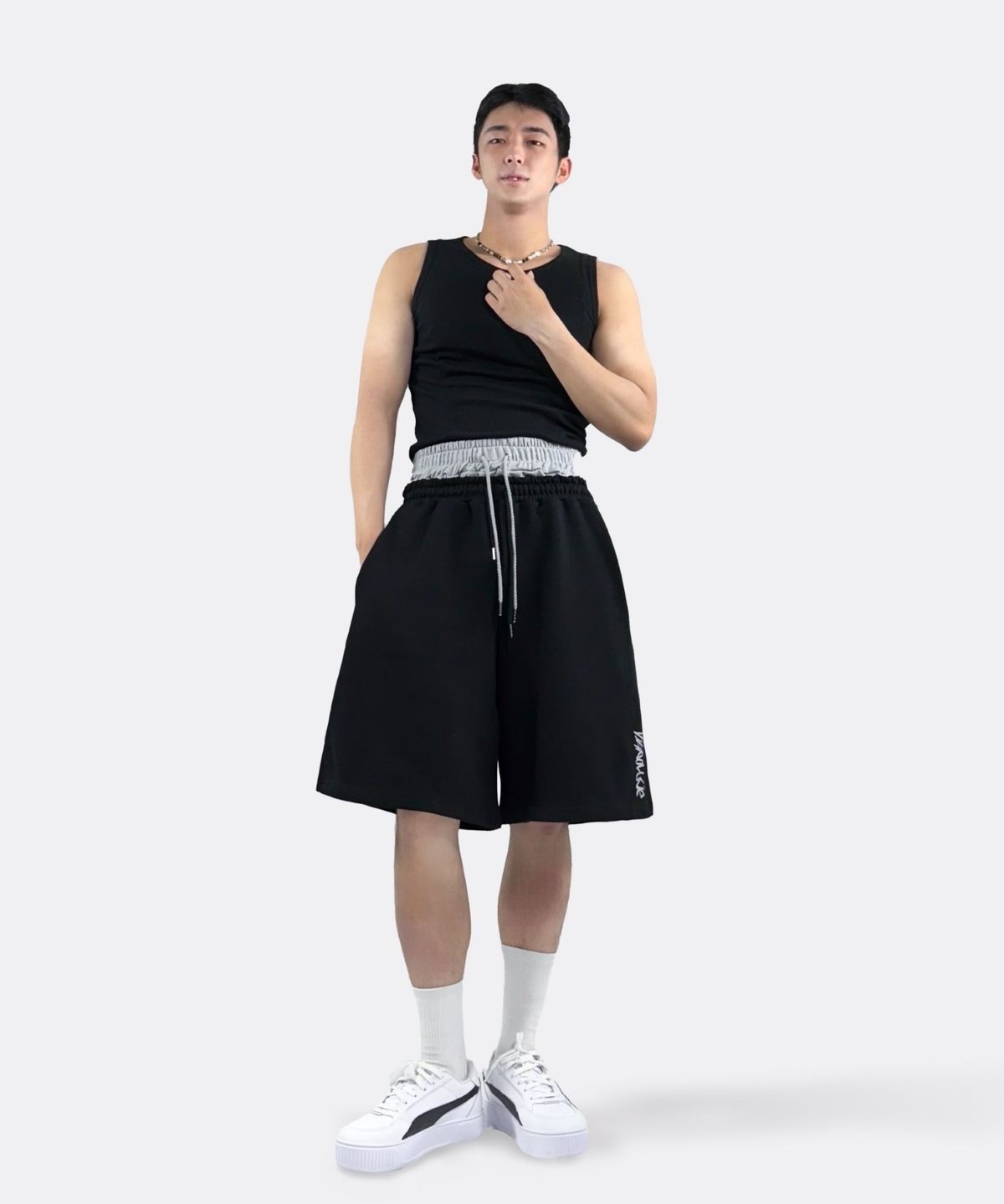 디그노루시르(DIGNOLUCIR) 더블레이어 버뮤다팬츠