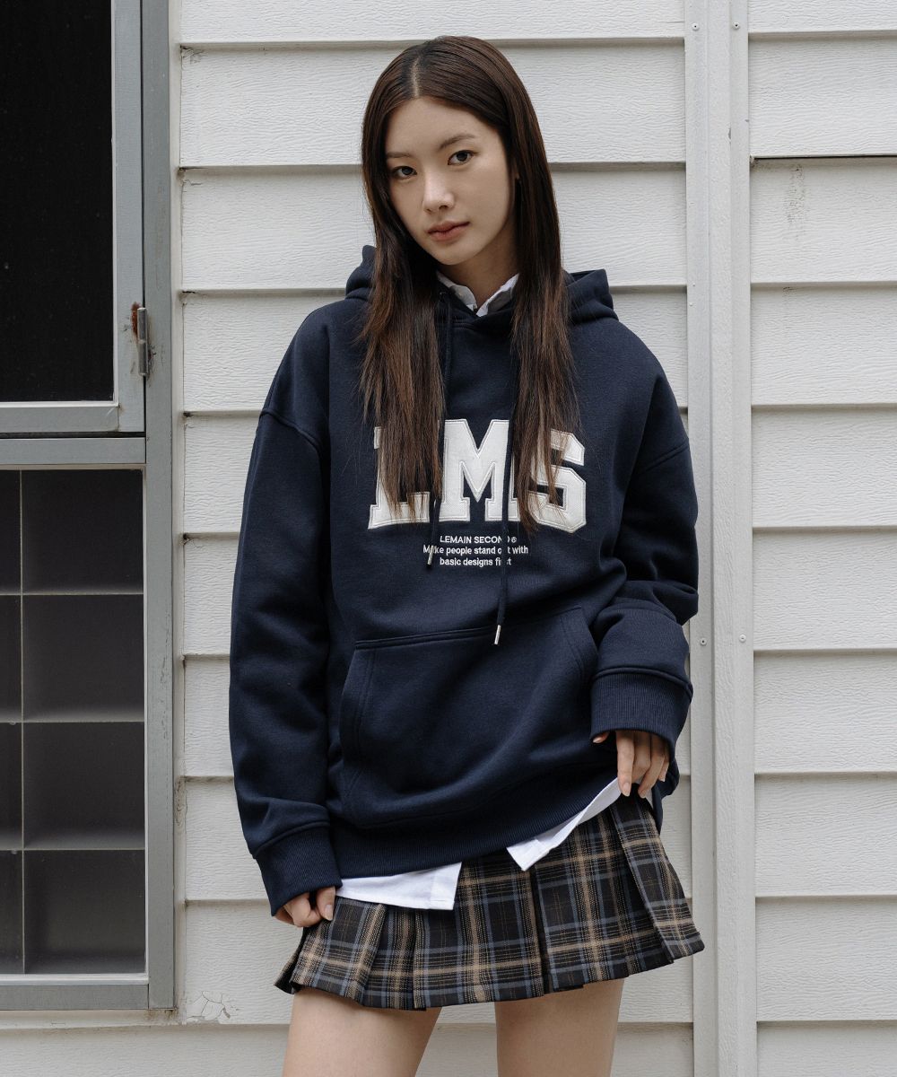 ★送料・関税込★lamodechief★LAMO OVERFIT V-NECK KNI.T★ MUSINSA | LEMAIN SECOND OVERFIT SIGNATURE LMS PATCH HOODIE