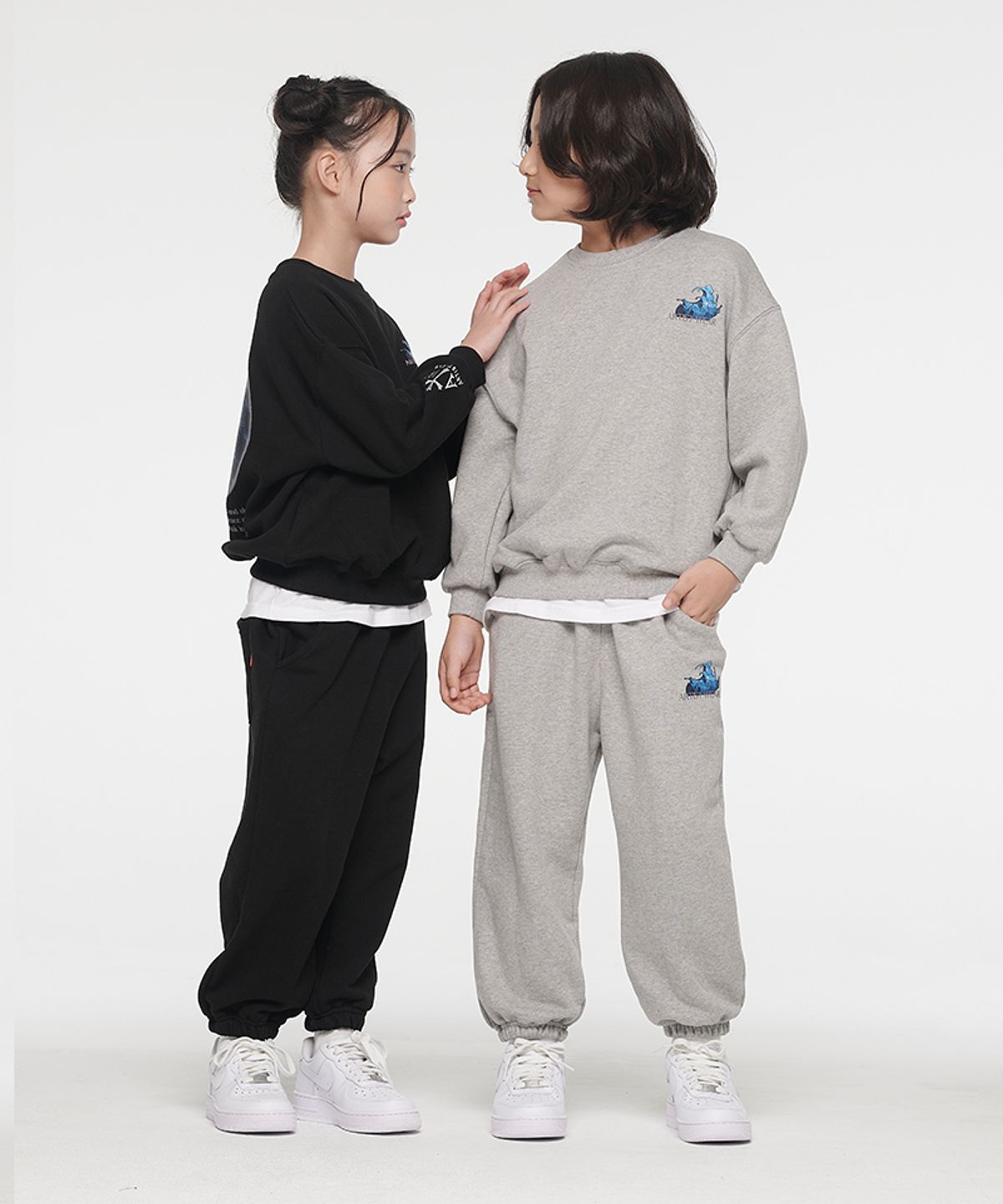 아티스트웨어 키즈(ARTISTWEARKIDS) [ATW] 키즈 문라이트웨일 셋업_BK