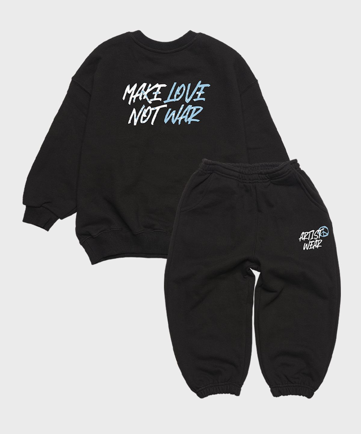 아티스트웨어 키즈(ARTISTWEARKIDS) [ATW] 키즈 위원트 셋업_BK