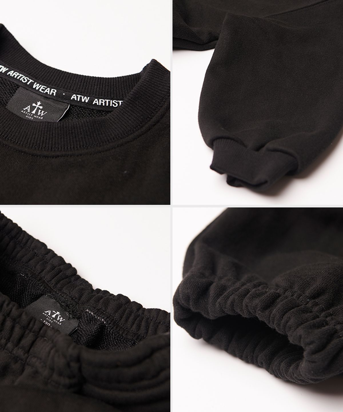 아티스트웨어 키즈(ARTISTWEARKIDS) [ATW] 키즈 디퍼런트 셋업_BK