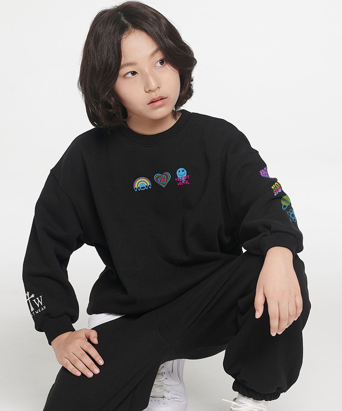 아티스트웨어 키즈(ARTISTWEARKIDS) [ATW] 키즈 사이키델릭 셋업_BK