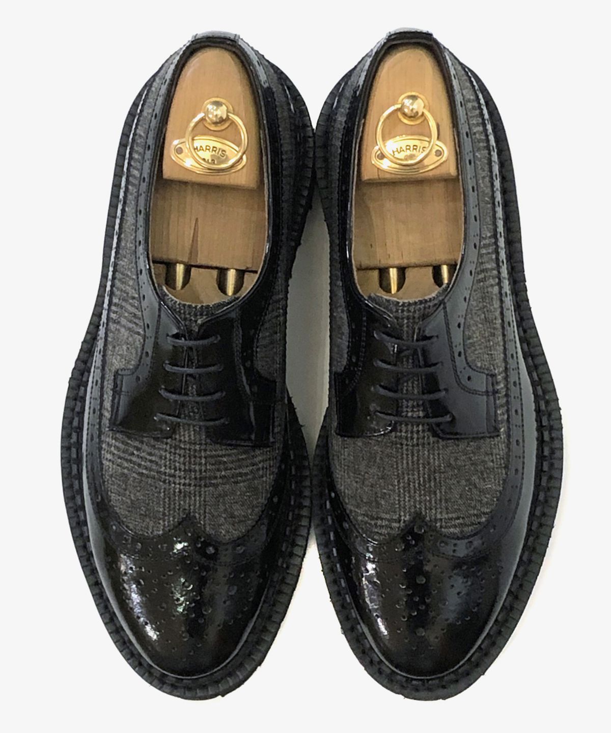 조앤슈(JOENSHOE) 휴만 글렌체크 윙팁 워커