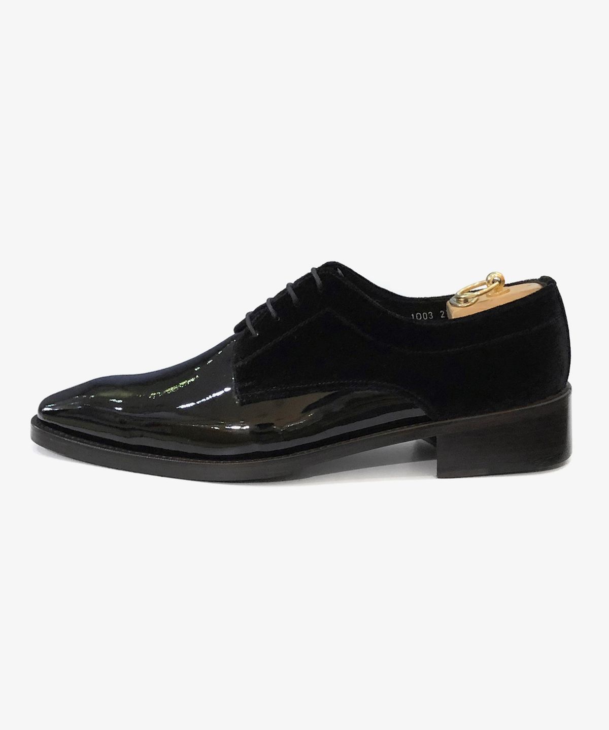 조앤슈(JOENSHOE) 마일드 하프 벨벳 옥스퍼드 크링크 블랙
