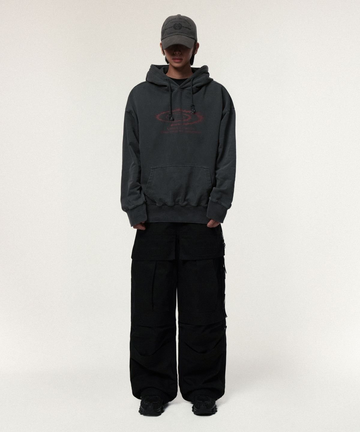 아이돈워너셀(IDWS) Ignis Twill Cargo Pants Black
