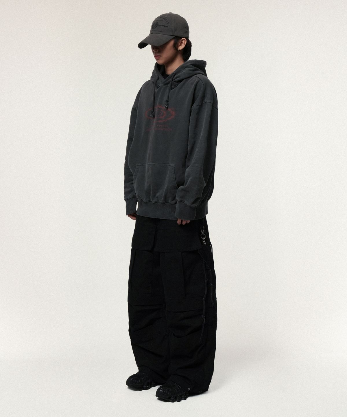 아이돈워너셀(IDWS) Ignis Twill Cargo Pants Black