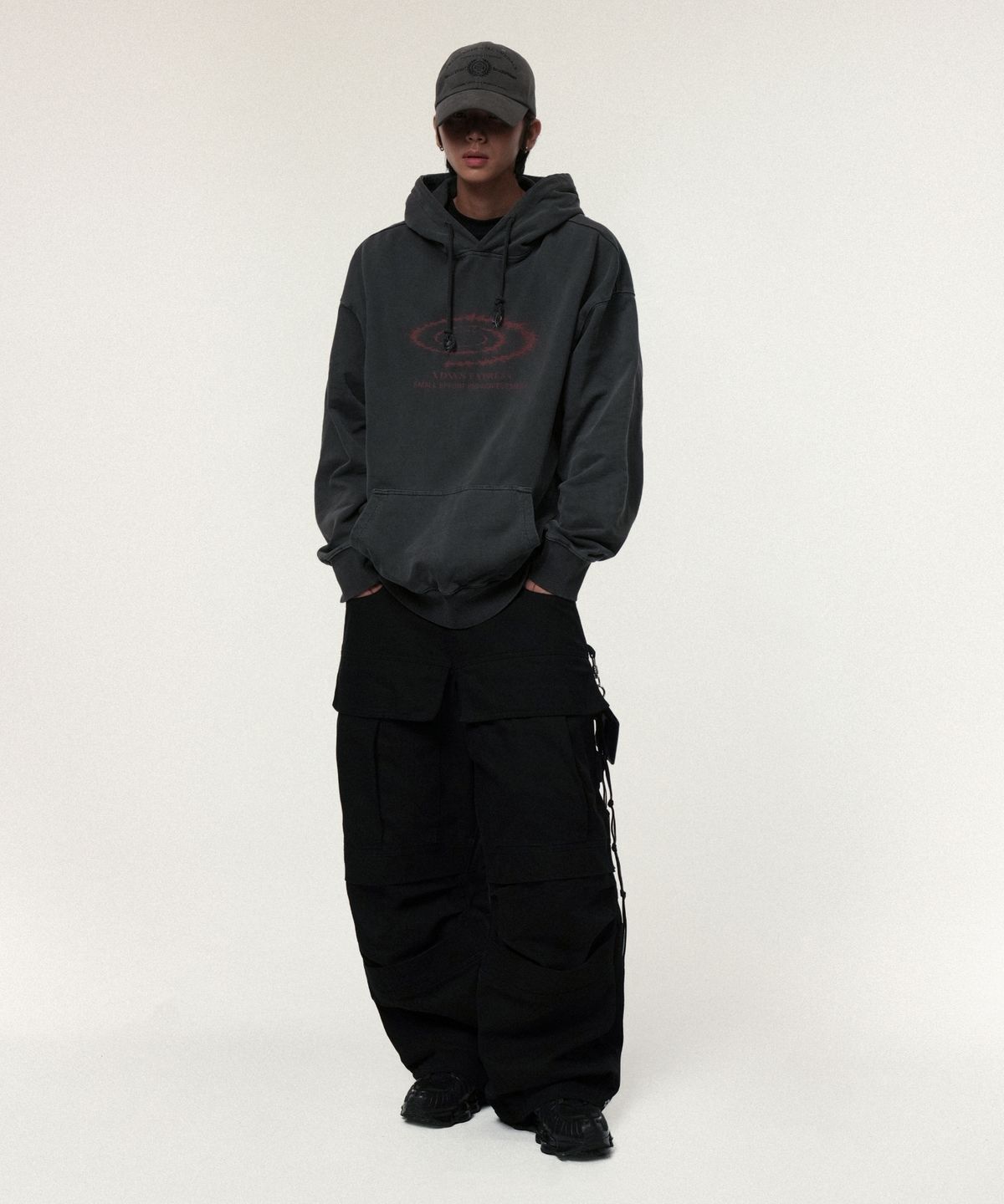 아이돈워너셀(IDWS) Ignis Twill Cargo Pants Black