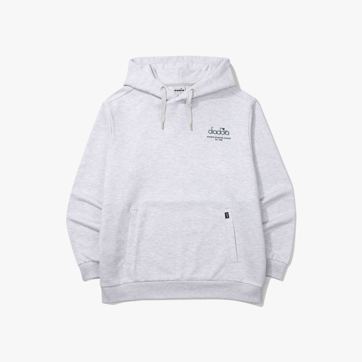디아도라(diadora) 달리 스웻 후드 GREY