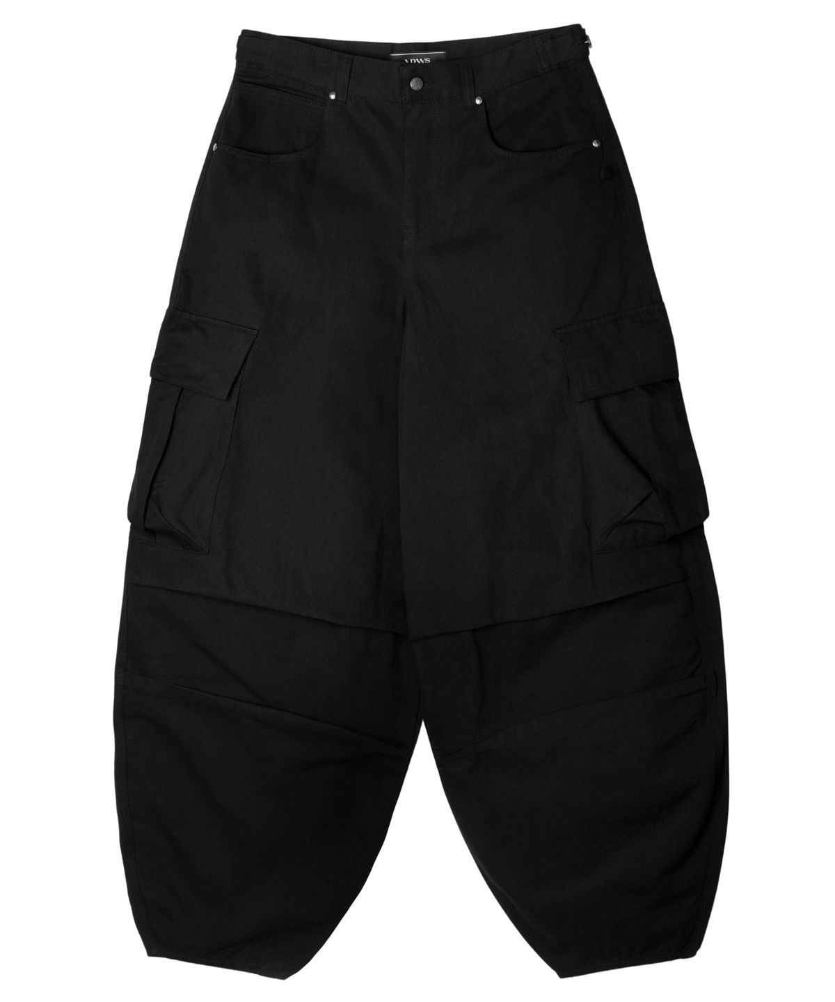 아이돈워너셀(IDWS) Andy Twill Balloon Cargo Pants Black