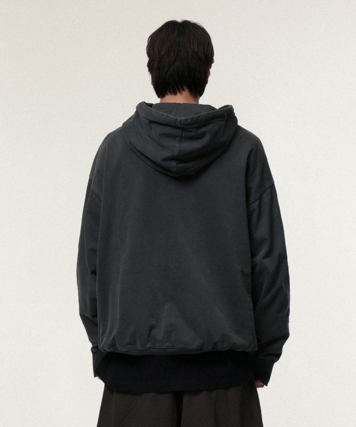 아이돈워너셀(IDWS) Swift Symbol Dying Hoodie Charcoal