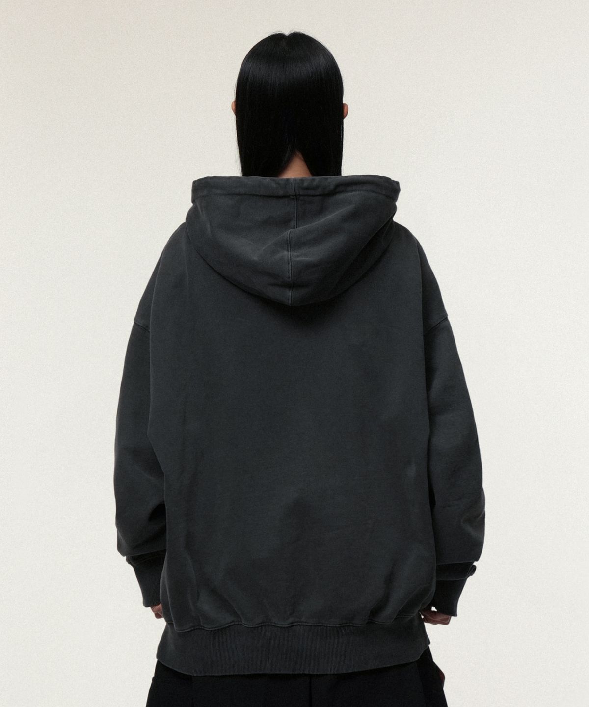 아이돈워너셀(IDWS) Swift Symbol Dying Hoodie Charcoal