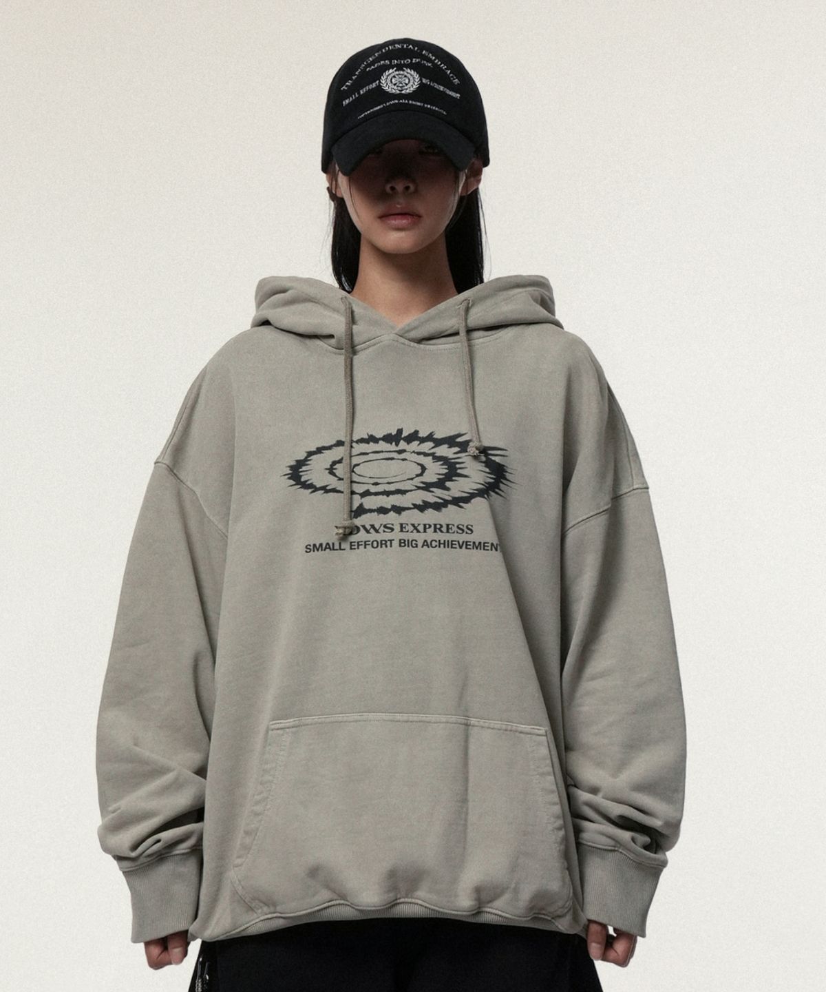 아이돈워너셀(IDWS) Swift Symbol Dying Hoodie Sand
