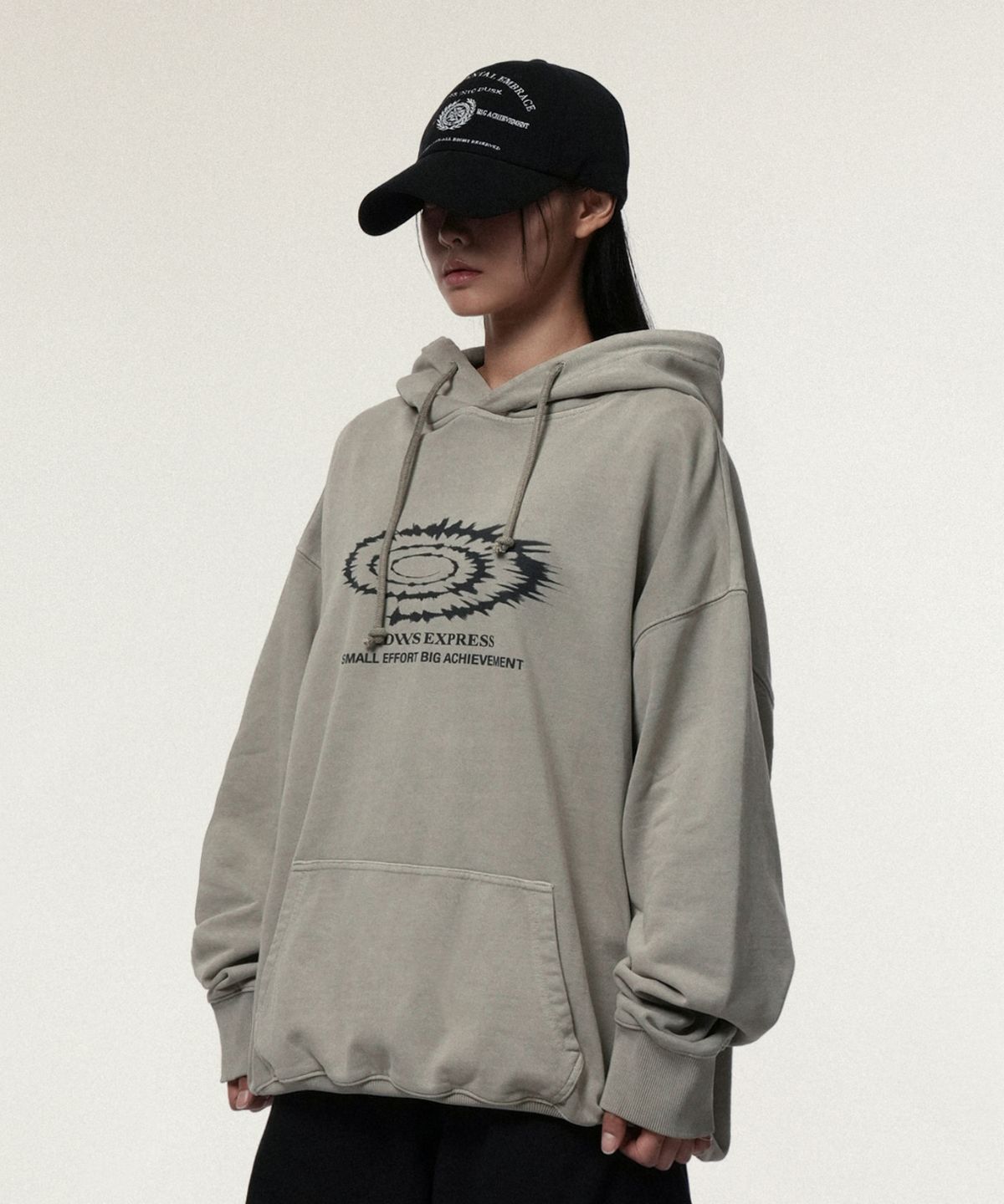 아이돈워너셀(IDWS) Swift Symbol Dying Hoodie Sand