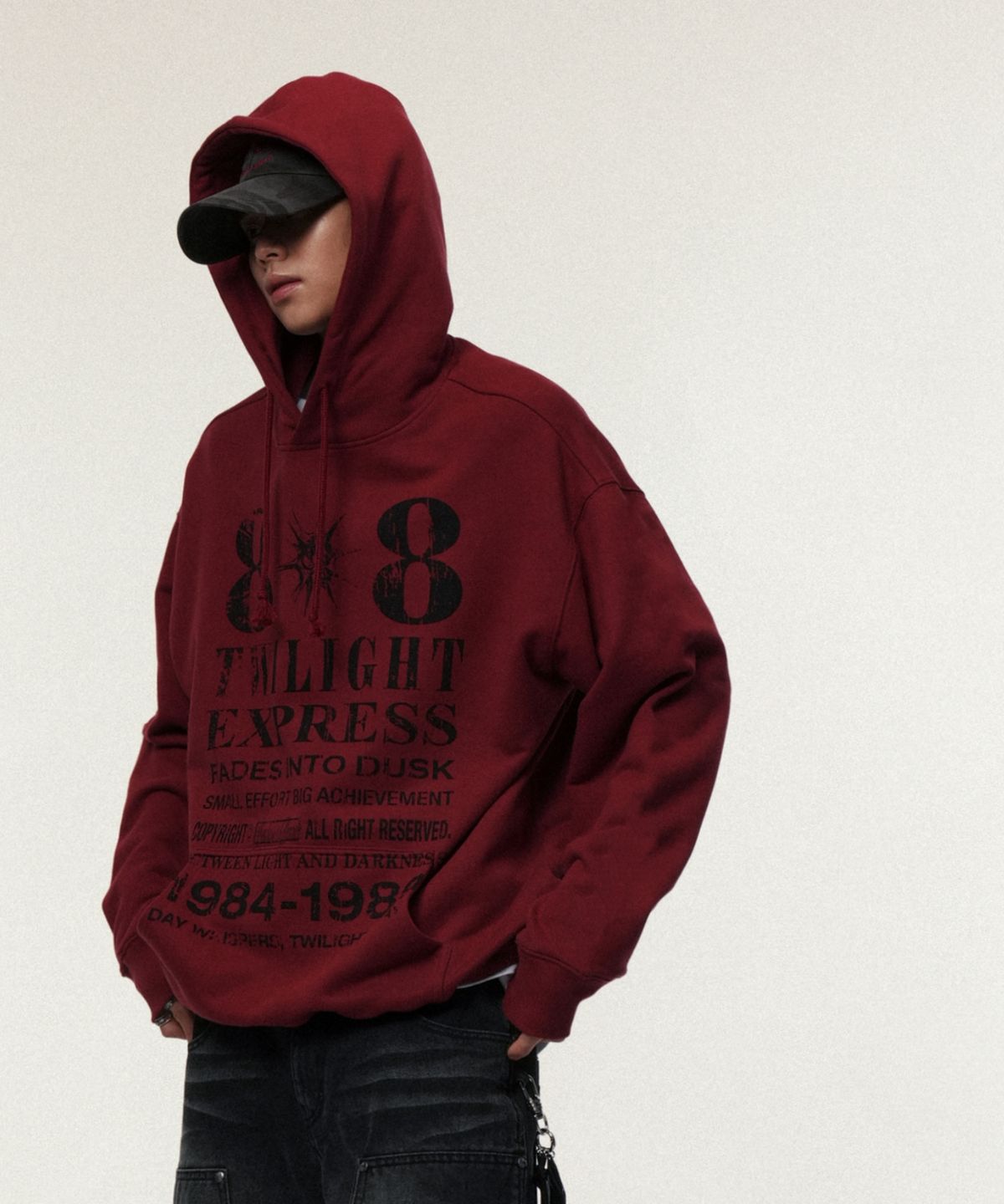 아이돈워너셀(IDWS) Novichi Hoodie Maroon