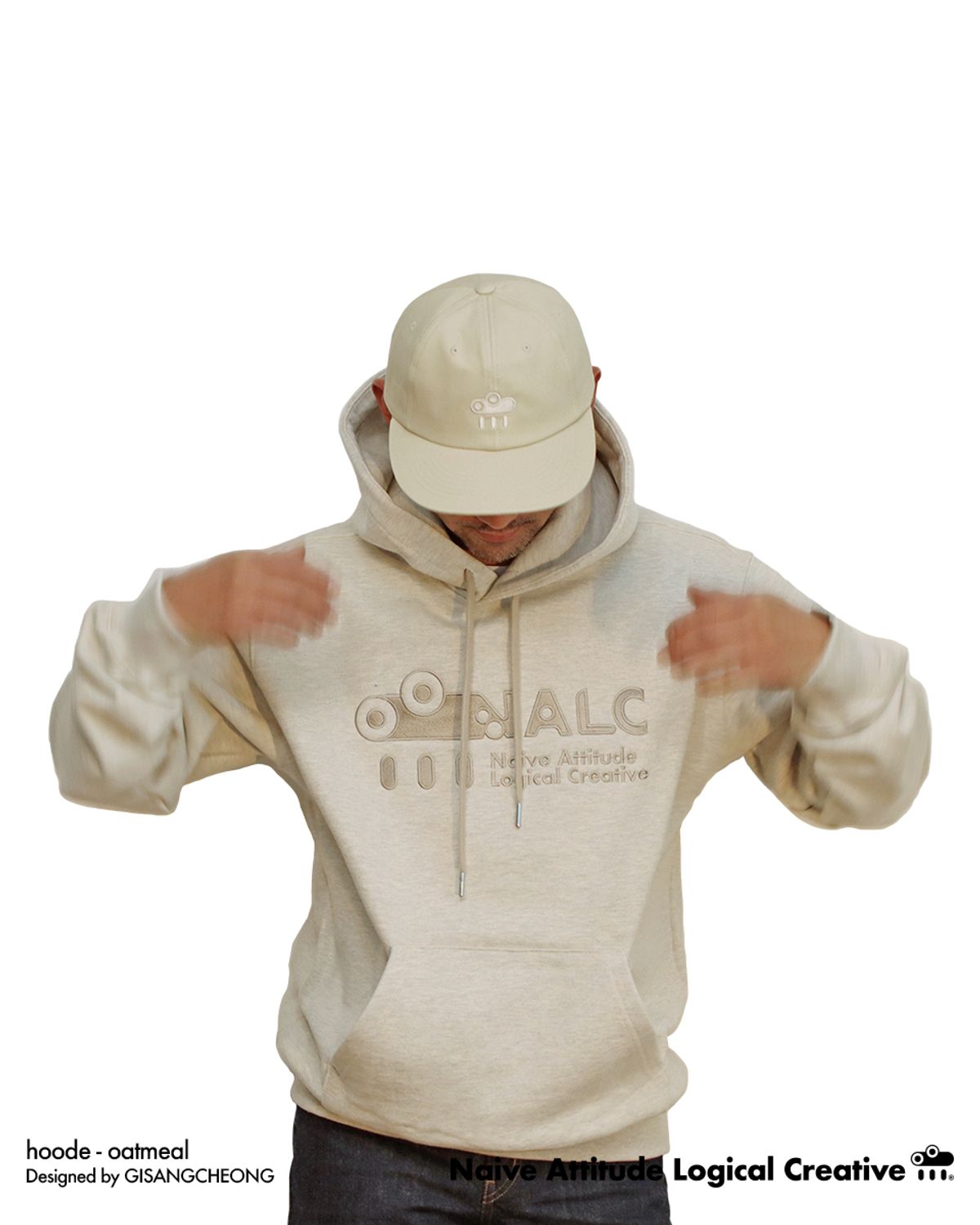 날씨(NALC) 로고 후디 -오트밀